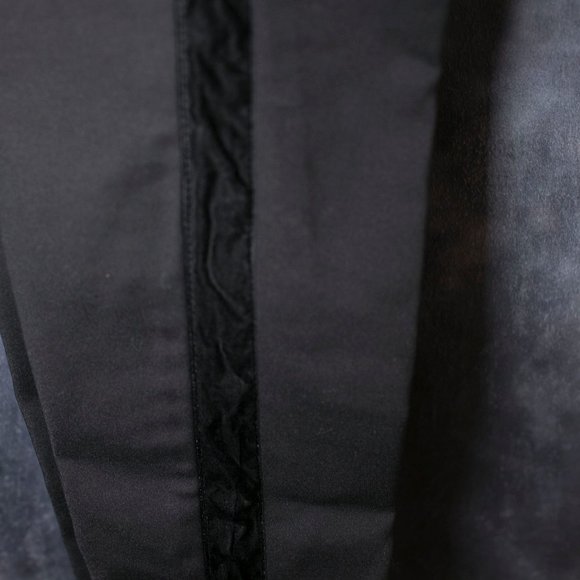 vero moda black pants with velvet detailing along each leg - Picture 11 of 14